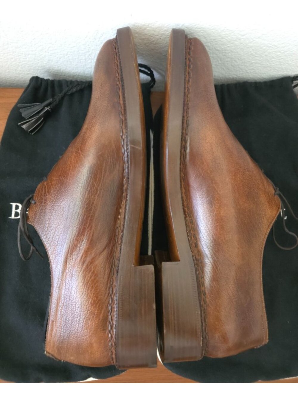 Berluti Richelieu 349 Olga Norwegian Welt Brown Leather Oxford Shoes 7.5 UK - Picture 4 of 13